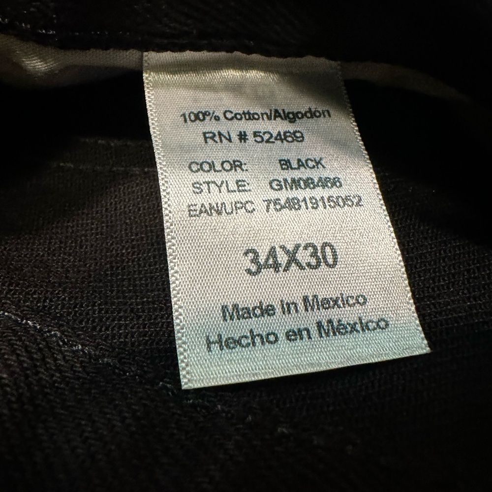 George Men’s Regular Fit Black Straight-Leg Jeans NWT 34x30 - Picture 9 of 9